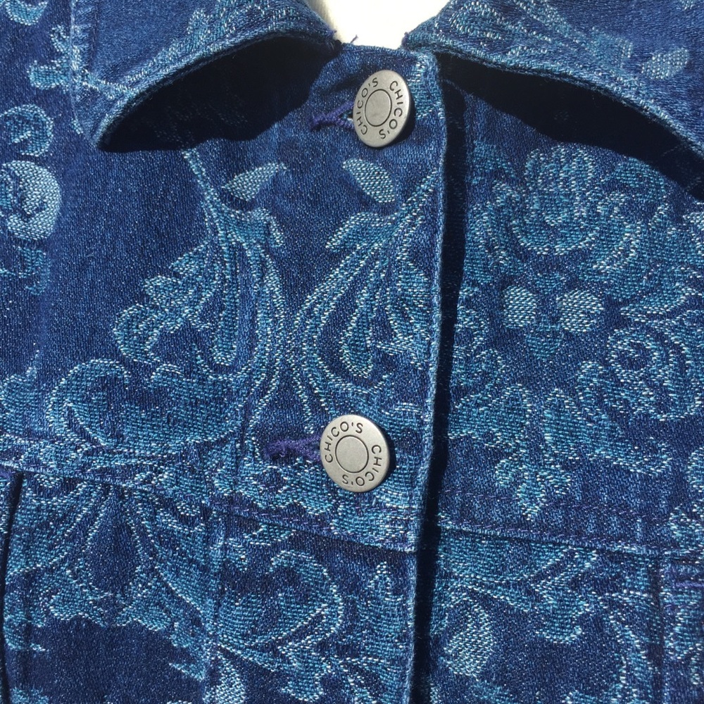 Chico’s Cotton Jacket. size 2 - Picture 4 of 9